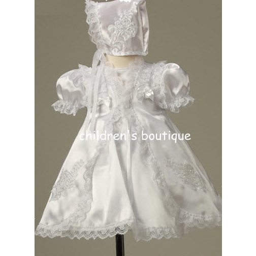 Christening Gown With Matching Lace Edged Robe.