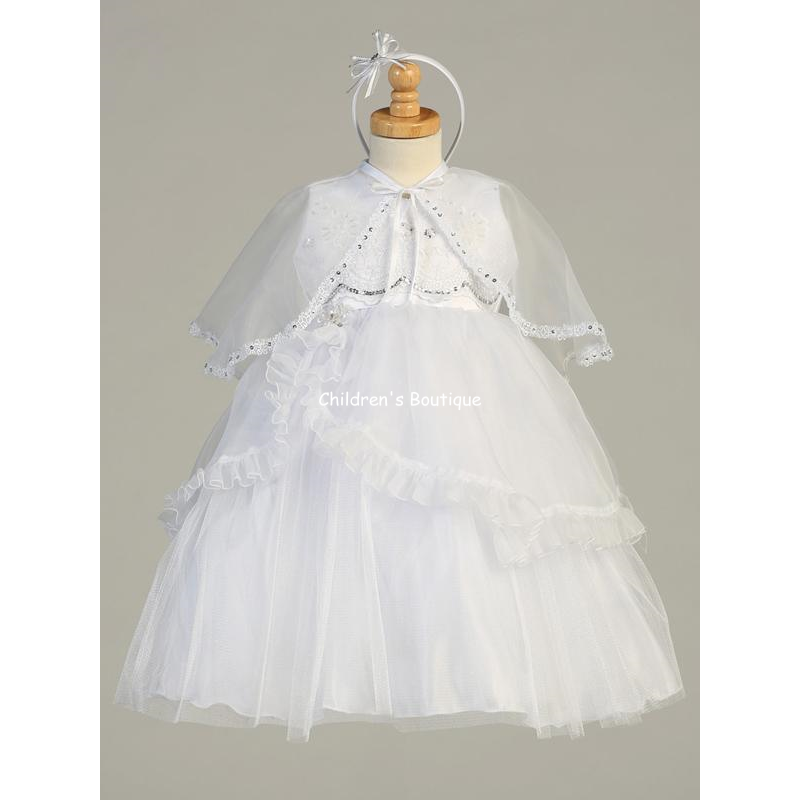 Crystal Accented Baptism Gown