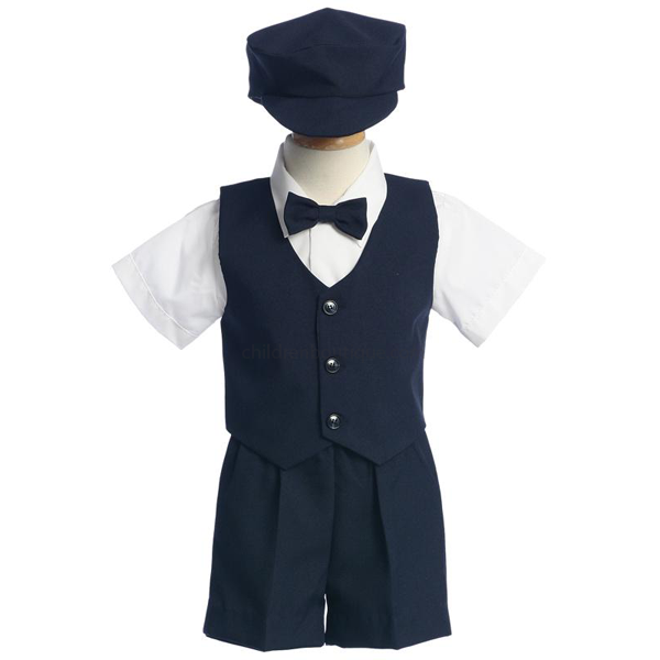 Boys Vest and Short Set With Bow Tie