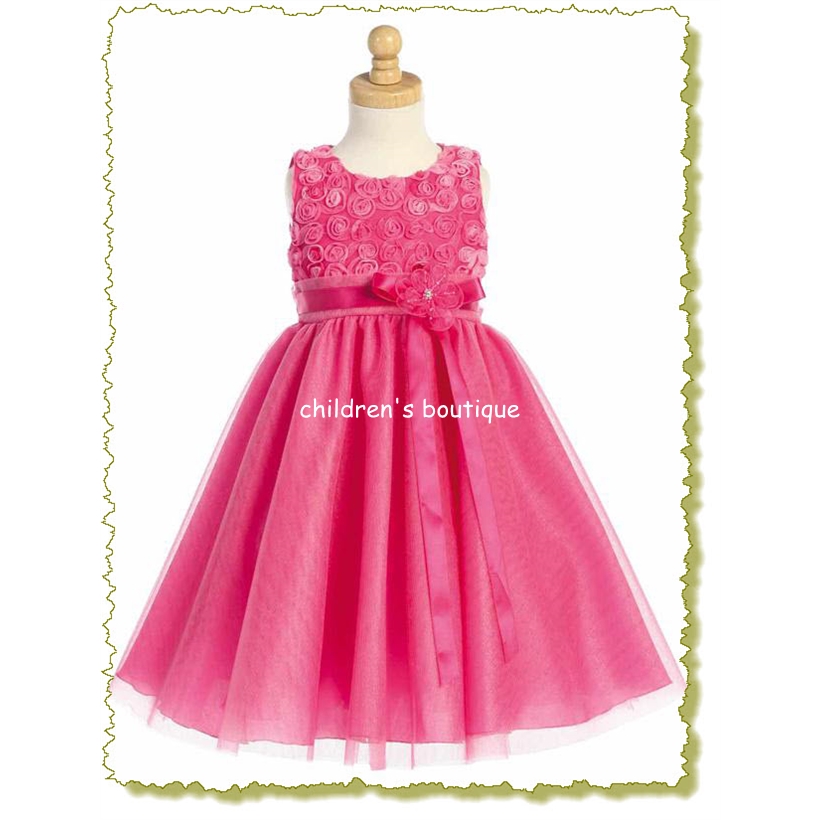 Embroidered Tulle Baby Dress
