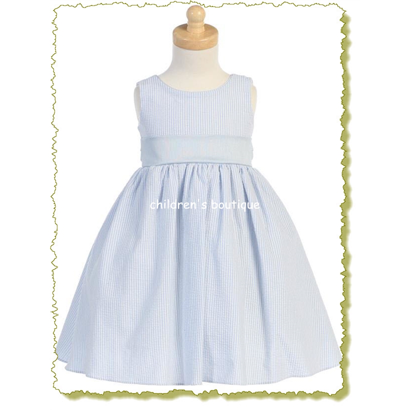 Seersucker Baby Girl Dress