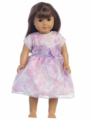 18" Doll Dress: Floral Tencel Dress
