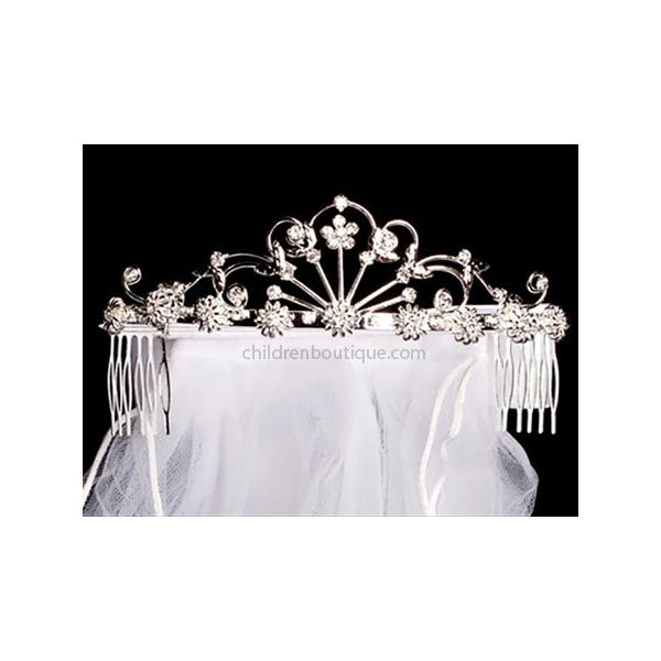 First Communion Tiara With Veil