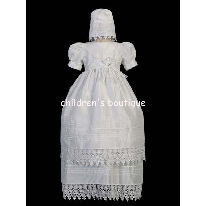 Lace Edged Christening Gown