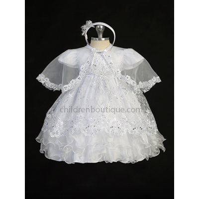 Organza Lace Christening Gown