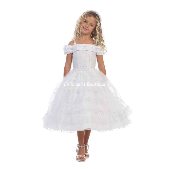 Off The Shoulder Girls Pageant Dress
