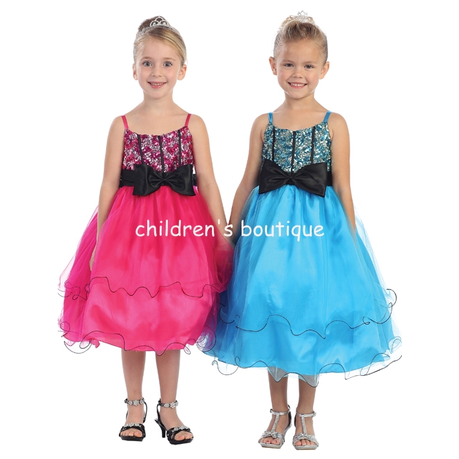 Glitter Ruffled Pageant Gown