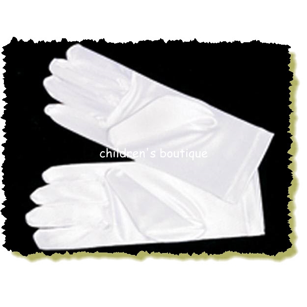 Satin Short Gloves