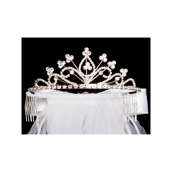 First Communion Tiara with Veil
