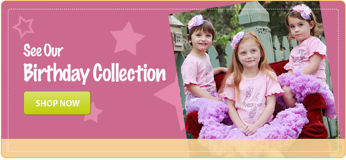 Our Birthday Tutu Set will ensure she will be the Star of the Party!